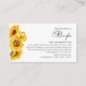 Antrag auf Erstattung | Sonnenblumenfall-Brautpart Begleitkarte (Vorderseite)