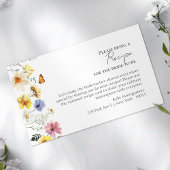 Antrag auf Erstattung | Wildblume Boho Brautparty Begleitkarte
