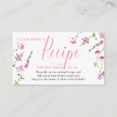 Antrag auf Erteilung eines Rezept für die Wildblum Begleitkarte (Vorderseite)