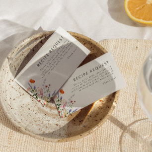 Antrag auf farbige Wildblume Begleitkarte