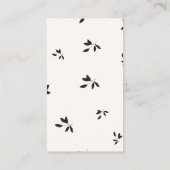 Antrag auf Herbst-Burgund-Floral-Bridal-Rezept Begleitkarte (Rückseite)