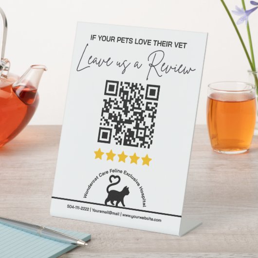 Antrag auf Überprüfung des QR-Codes für Tierklinik Sockelschild (In Situ)