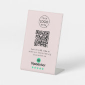 Antrag auf Überprüfung durch Tripadvisor | QR Code Sockelschild (Vorderseite)