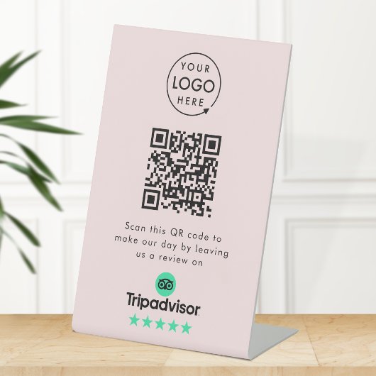 Antrag auf Überprüfung durch Tripadvisor | QR Code Sockelschild