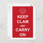 ANTRAG UND BEFÖRDERUNG behalten Postkarte (Vorne/Hinten)