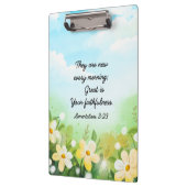 Anträge 3:23 Gelber Frühling Christlich Klemmbrett (Links)