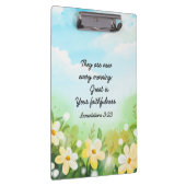 Anträge 3:23 Gelber Frühling Christlich Klemmbrett (Rechts)