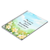 Anträge 3:23 Gelber Frühling Christlich Notizblock (Linke Seite)