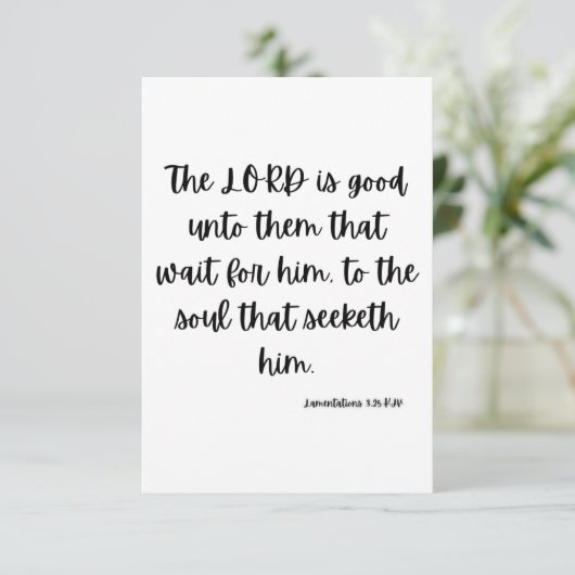 Anträge 3:25 KJV Bible Verse Flat Greeting Karte (Stehend Vorderseite)