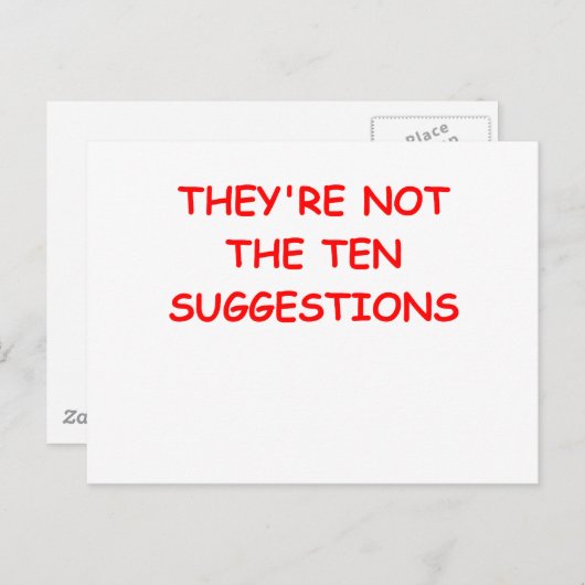 ANTRÄGE POSTKARTE (Vorne/Hinten)