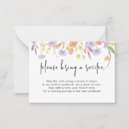 Antragsformular für das Brautparty Wildblume Mitteilungskarte