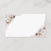 Antragskarte für Blumenzapfel aus Elfenbein und Bl Begleitkarte (Rückseite)