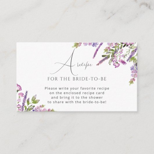 Antragskarte für das Blumenmuster-Brautparty Begleitkarte (Vorderseite)