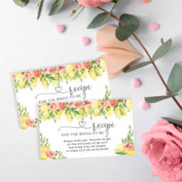 Antragskarte für das Brautparty von Lemon Begleitkarte