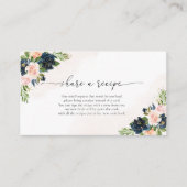 Antragskarte für das Rezept für nacktes und rosafa Begleitkarte (Vorderseite)