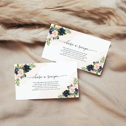 Antragskarte für das Rezept für nacktes und rosafa Begleitkarte