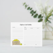 Antragskartenvorlage Ankündigungspostkarte (Stehend Vorderseite)