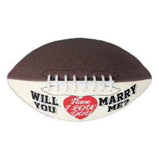 Antragsname ICH LIEBE DICH! WIRST DU MICH HEIRATEN Football