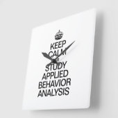 ANTRAGSTELLE UND UNTERSUCHUNG behalten VERHALTENSA Quadratische Wanduhr (Winkel)