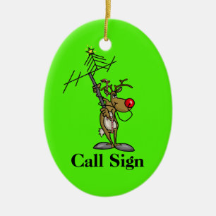 Antreibende Antenne Rudolphs mit Keramikornament