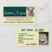 Antrho_Topia 2 Visitenkarte (Vorne/Hinten)