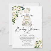 Antrieb durch Babydusche Einladung Geschlecht neut (Vorderseite)