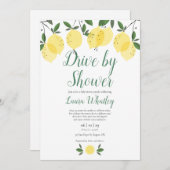 Antrieb durch Babydusche Moderne Zitronen Einladung (Vorne/Hinten)