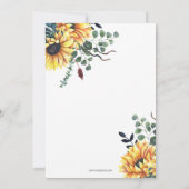 Antrieb durch eine neutrale Baby-Dusche für Sonnen Einladung (Rückseite)