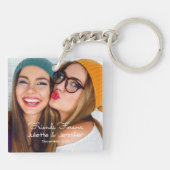 Antriebskraft-Foto der Freunde für immer | Schlüsselanhänger (Rückseite)