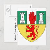 Antrim arms, Irland Postkarte (Vorne/Hinten)