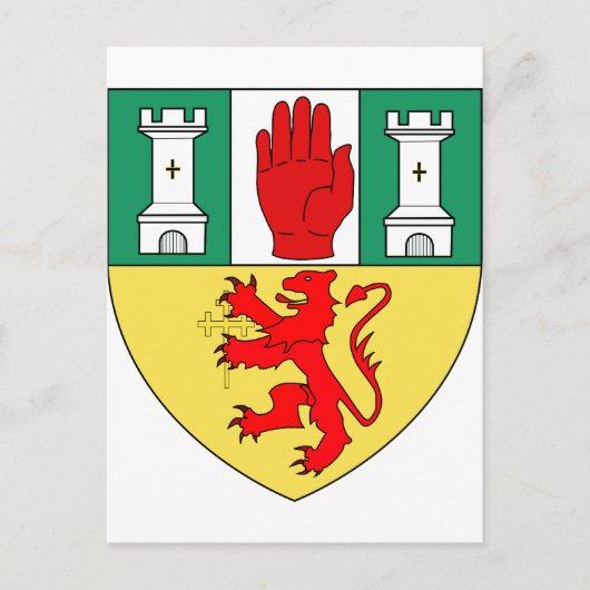 Antrim arms, Irland Postkarte (Vorderseite)