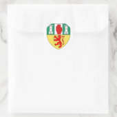 Antrim arms, Irland Runder Aufkleber (Tasche)