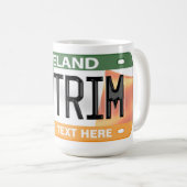 Antrim Ireland Custom License Plate Kaffeetasse (VorderseiteRechts)
