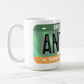 Antrim Ireland Custom License Plate Kaffeetasse (Links)