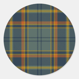 Antrim Landkreis Irish Tartan Runder Aufkleber