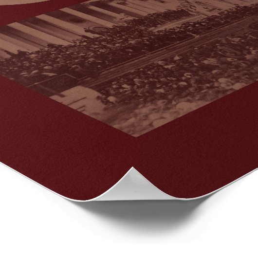 Antrittsrede von Lincoln Poster (Ecke)