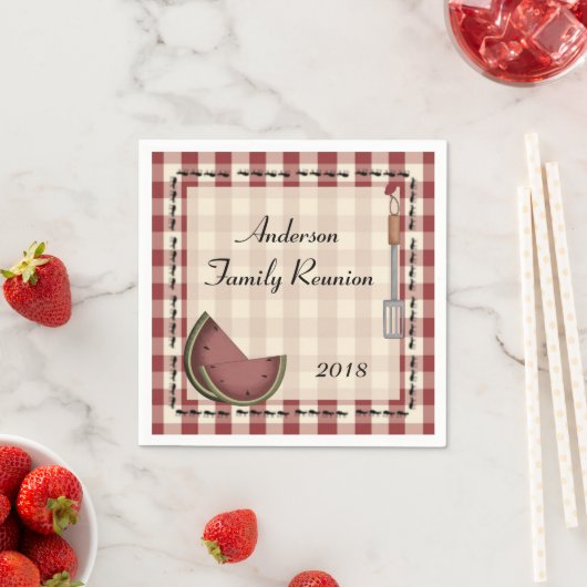 Ants and Watermelon Picnic Napkins Serviette (Beispiel)