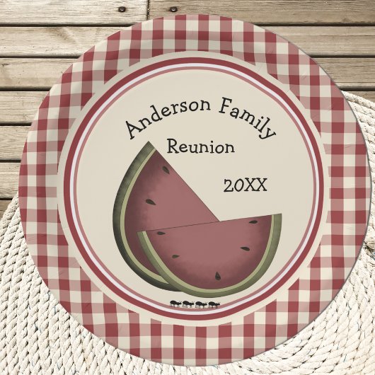 Ants and Watermelon Picnic Pappteller