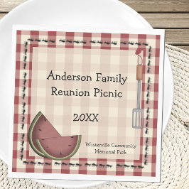 Ants and Watermelon Picnic Serviette