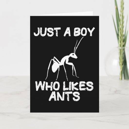 Ants Ant Behaltend Ant Farm Funny Quote Gift Boys Karte (Vorderseite)