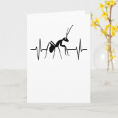 Ants Ant Behaltend Insekt Heartbeat Line Gift Karte (Gelbe Blume)