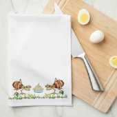 Ants Apple Pie Grass Floral Küche Handtuch (Viertel Falte)