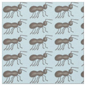 Ants Go Marching Black Ant Insect Animal Fabric Stoff (Nahaufnahme)