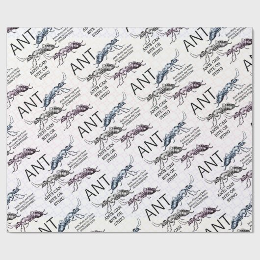 Ants Insects Bugs Geschenkpapier (Flach)