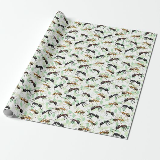 Ants Insects Bugs Wrapping Paper Geschenkpapier (Ungerollt)