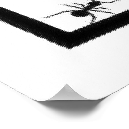 Ants & Kreise - Schwarz & Weiß Poster (Ecke)