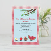 Ants-März bei Picnic-Einladung Einladung (Stehend Vorderseite)