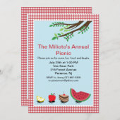 Ants-März bei Picnic-Einladung Einladung (Vorne/Hinten)