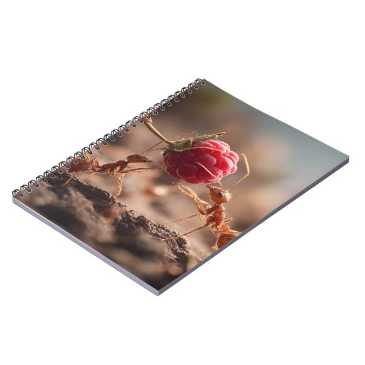Ants Raspberry-Teamwork-Notebook Notizblock (Linke Seite)