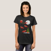 Ants Santa Sleigh Flying Funny Magical Christmas T T-Shirt (Vorne ganz)